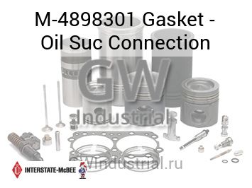 Gasket - Oil Suc Connection — M-4898301
