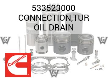 CONNECTION,TUR OIL DRAIN — 533523000