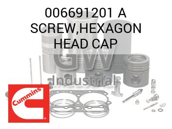 SCREW,HEXAGON HEAD CAP — 006691201 A