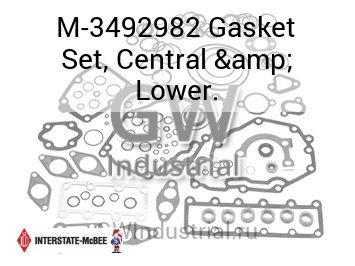 Gasket Set, Central & Lower. — M-3492982