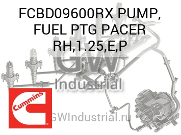 PUMP, FUEL PTG PACER RH,1.25,E,P — FCBD09600RX