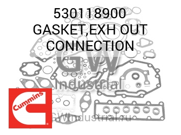 GASKET,EXH OUT CONNECTION — 530118900