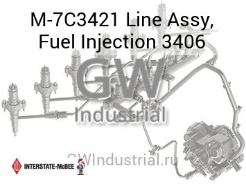 Line Assy, Fuel Injection 3406 — M-7C3421