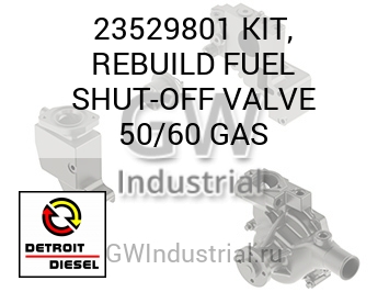 KIT, REBUILD FUEL SHUT-OFF VALVE 50/60 GAS — 23529801