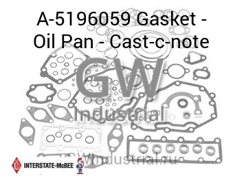 Gasket - Oil Pan - Cast-c-note — A-5196059