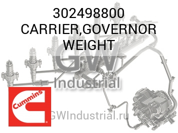 CARRIER,GOVERNOR WEIGHT — 302498800