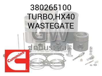 TURBO,HX40 WASTEGATE — 380265100