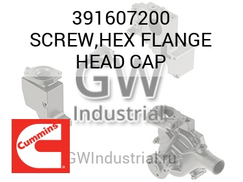 SCREW,HEX FLANGE HEAD CAP — 391607200