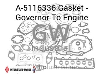 Gasket - Governor To Engine — A-5116336