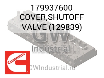 COVER,SHUTOFF VALVE (129839) — 179937600