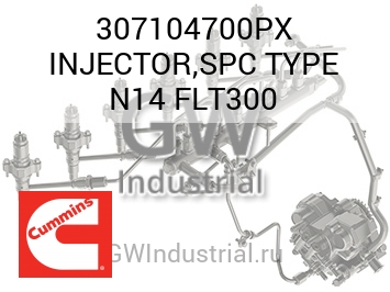 INJECTOR,SPC TYPE N14 FLT300 — 307104700PX