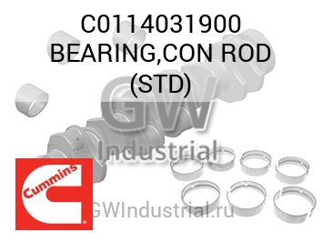 BEARING,CON ROD (STD) — C0114031900