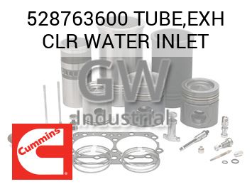 TUBE,EXH CLR WATER INLET — 528763600