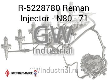Reman Injector - N80 - 71 — R-5228780