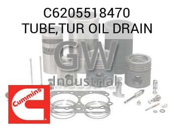 TUBE,TUR OIL DRAIN — C6205518470