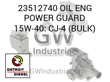 МОТ. МАСЛО POWER GUARD 15W 40: CJ 4