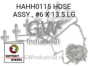 HOSE ASSY., #6 X 13.5 LG — HAHH0115