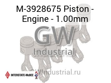 ПОРШЕНЬ ДВИГАТЕЛЯ 1.00MM