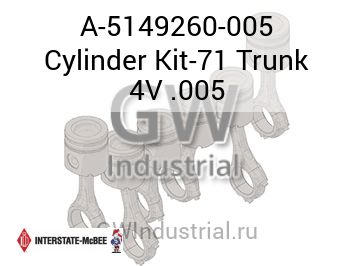КОМПЛЕКТ ЦПГ 71 TRUNK 4V .005
