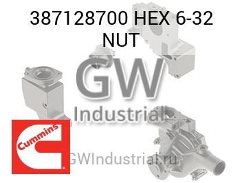 HEX 6-32 NUT — 387128700