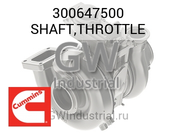 SHAFT,THROTTLE — 300647500
