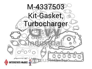 Kit-Gasket, Turbocharger — M-4337503