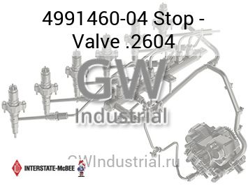 Stop - Valve .2604 — 4991460-04