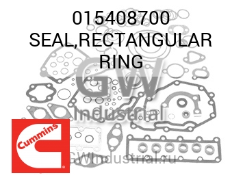 SEAL,RECTANGULAR RING — 015408700