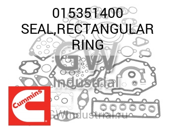 SEAL,RECTANGULAR RING — 015351400