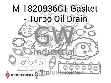 Gasket - Turbo Oil Drain — M-1820936C1