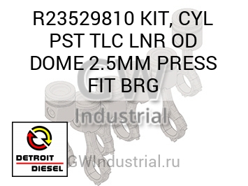КОМПЛЕКТ ПОРШНЯ (ПОДШИПНИК (ТРЕНИЯ))   PST TLC LNR D 2.5MM  FIT