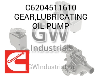 GEAR,LUBRICATING OIL PUMP — C6204511610