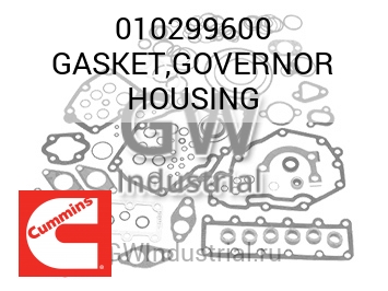GASKET,GOVERNOR HOUSING — 010299600