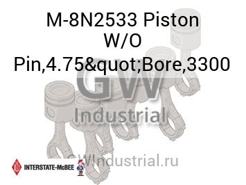 Piston W/O Pin,4.75"Bore,3300 — M-8N2533