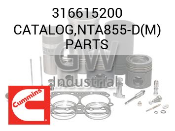 CATALOG,NTA855-D(M) PARTS — 316615200